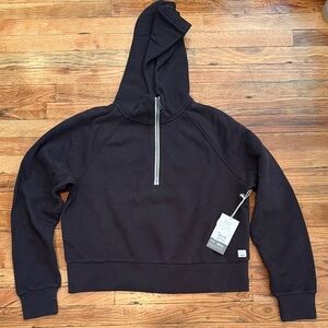 Vuori  Black Restore Half-Zip Hoodie